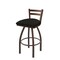 Holland Bar Stool Co 30" Low Back Swivel Bar Stool, Bronze Finish, Canter Espresso Seat 41130BZ003 - alternate 1